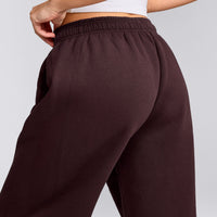 Foundations Cosy Straight Leg Sweatpants | Plum Brown