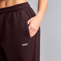 Foundations Cosy Straight Leg Sweatpants | Plum Brown