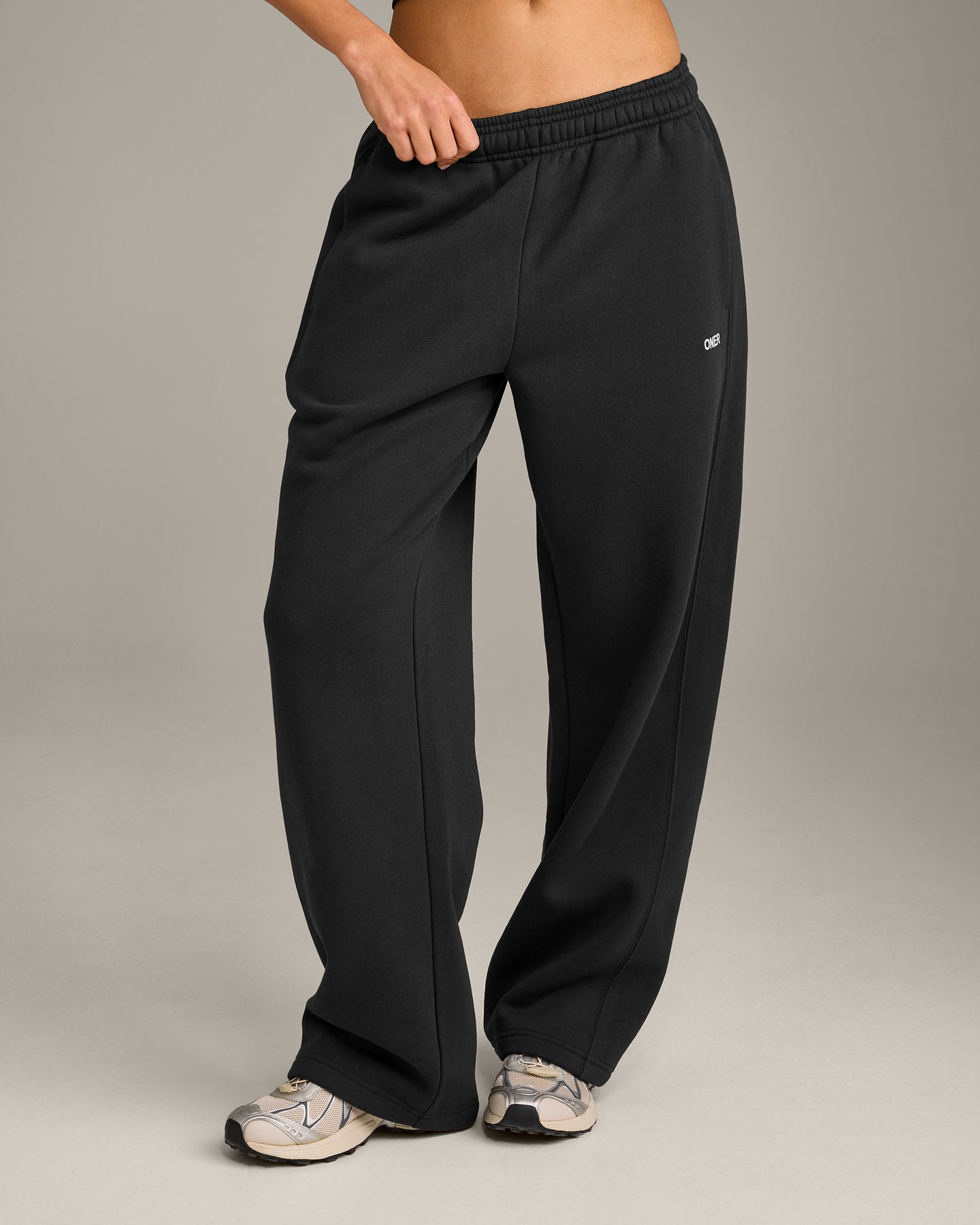 Foundations Cosy Straight Leg Joggers | Soft Black