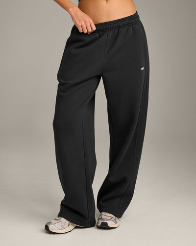 Foundations Cosy Straight Leg Joggers | Soft Black