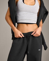 Foundations Cosy Straight Leg Joggers | Soft Black