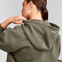 Foundations Cosy Zip Through Hoodie | Alpine Green
