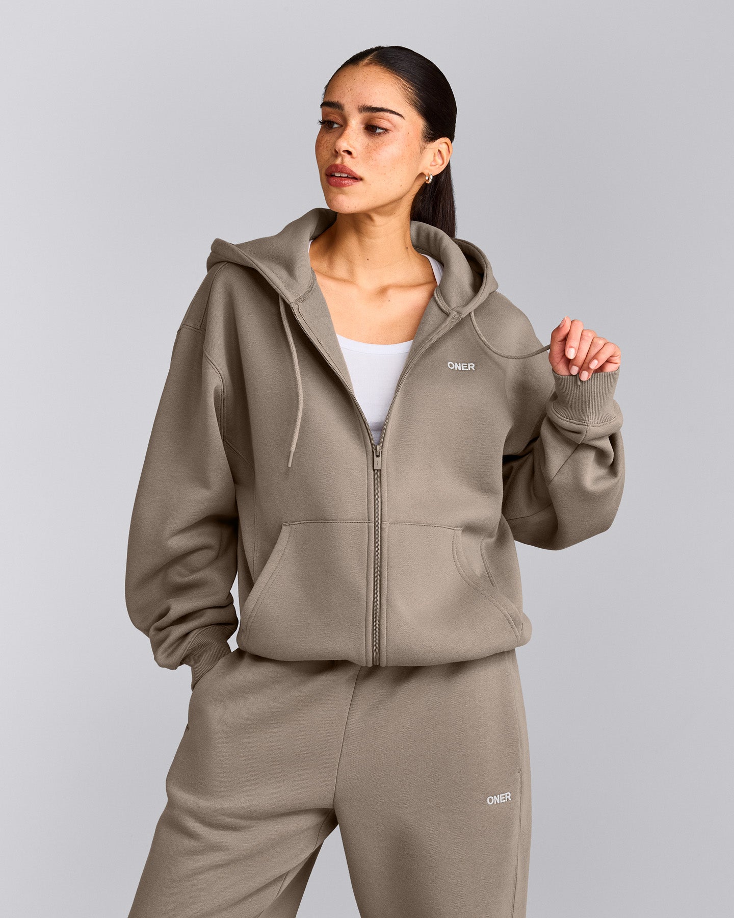 Foundations Cosy Zip Through Hoodie | Minky