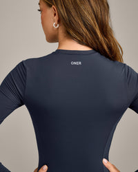 Mellow™ Motion Crew Neck Long Sleeve Mid Top | True Blue