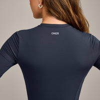 Mellow™ Motion Crew Neck Long Sleeve Mid Top | True Blue