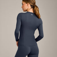 Mellow™ Motion Crew Neck Long Sleeve Top | True Blue