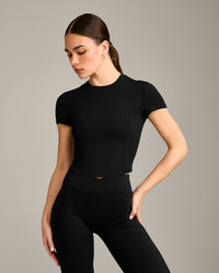 Mellow™ Motion Crew Neck Mid Top | Black