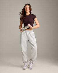 Mellow™ Motion Crew Neck Mid Top | Plum Brown