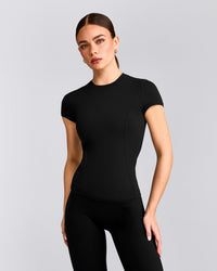 Mellow™ Motion Crew Neck Top | Black