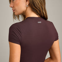 Mellow™ Motion Crew Neck Top | Plum Brown