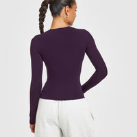 Mellow™ Soft Long Sleeve Top | Blackberry Purple