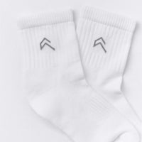 Mid Crew Socks 3 Pack | White