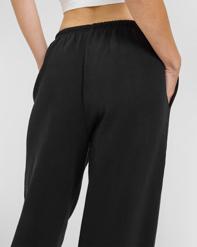 Mid Weight Relaxed Joggers | Soft Black