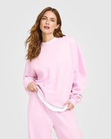 Mid Weight Sweatshirt | Chalk Pink