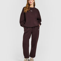 Mid Weight Sweatshirt | Plum Brown