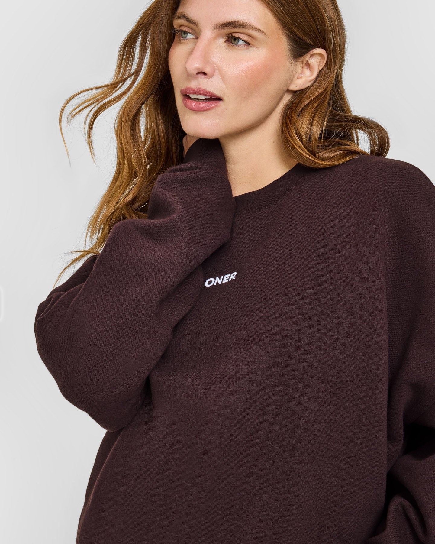 Mid Weight Sweatshirt | Plum Brown
