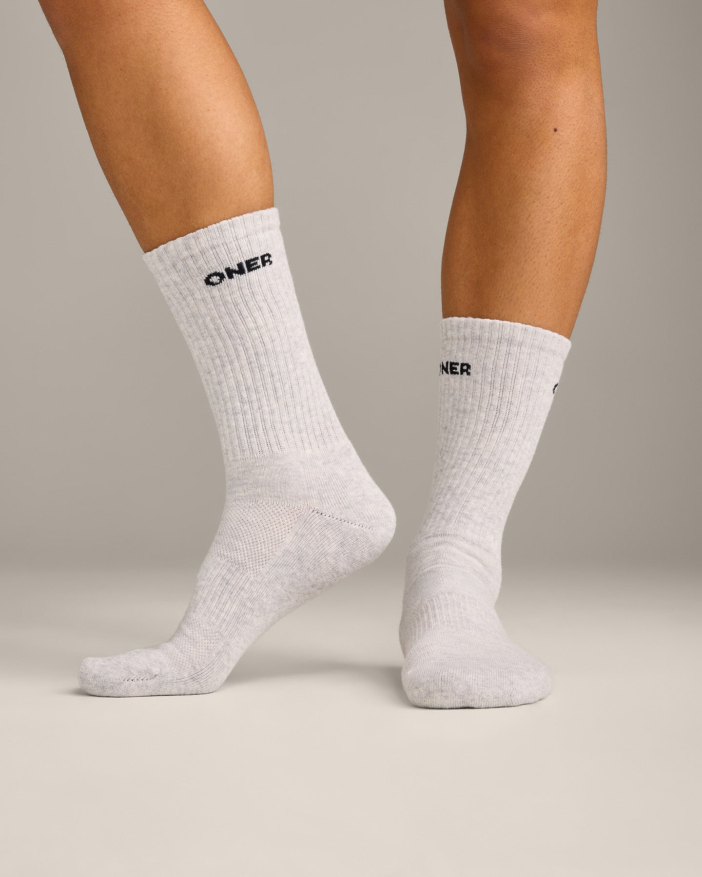 Oner Long Crew Socks 1 Pack | Grey Marl