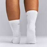 Long Crew Socks 1 Pack | White