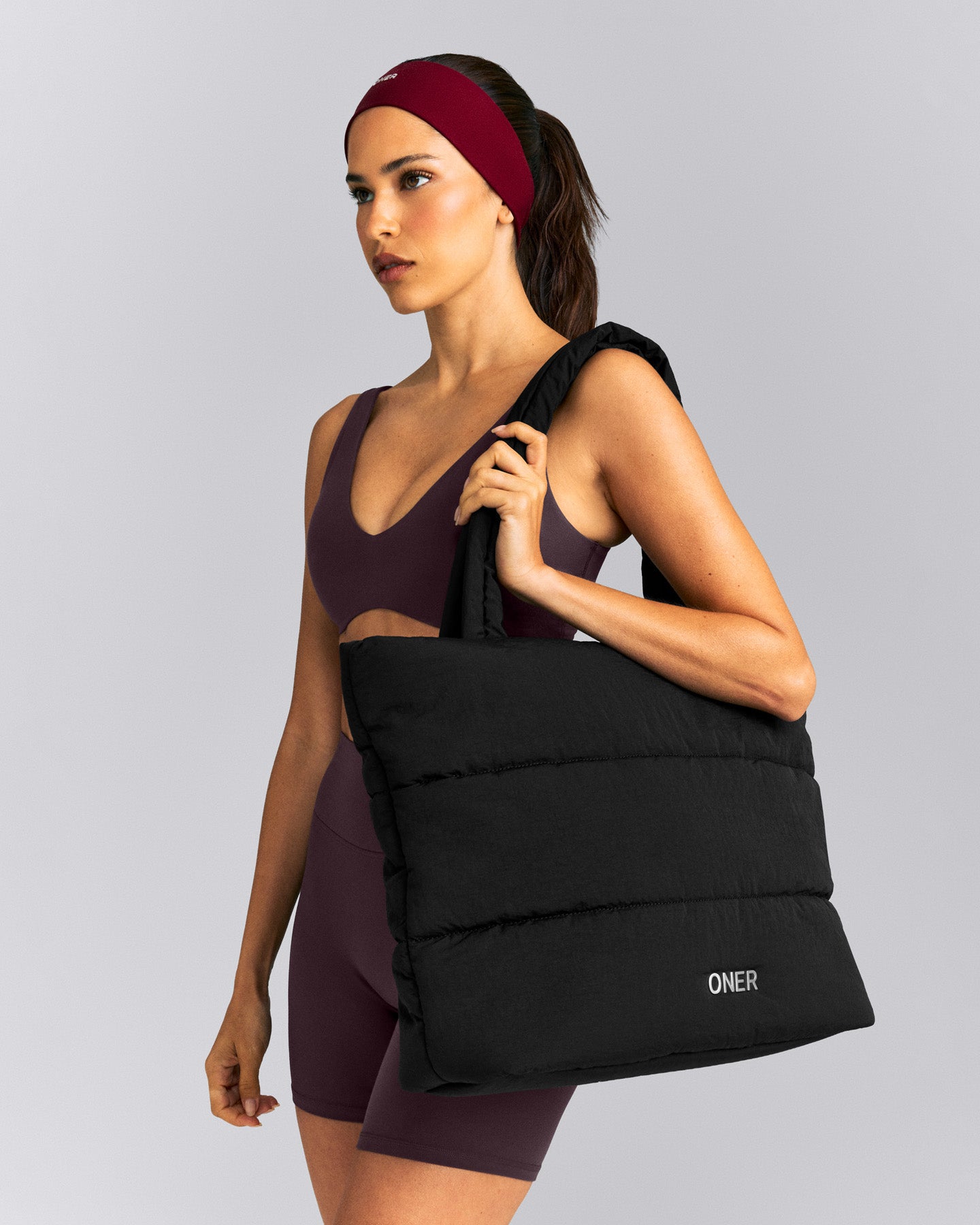 Quilted Tote Bag New Branding | Black