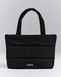 Quilted Tote Bag New Branding | Black