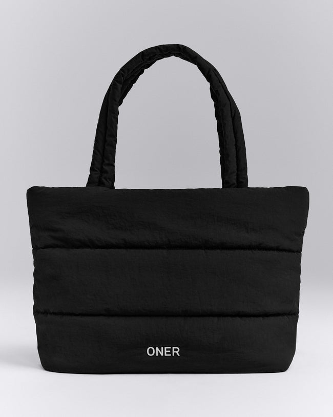 Quilted Tote Bag New Branding | Black