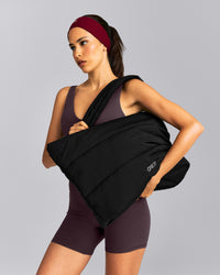 Quilted Tote Bag New Branding | Black