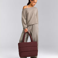 Cotton Vintage Lounge Off-The-Shoulder Sweatshirt | Washed Minky