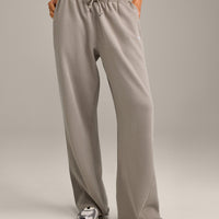 Raw Cut Lounge Wide Leg Joggers | Washed Minky