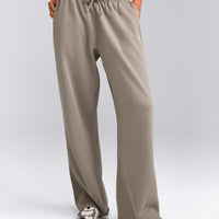 Cotton Vintage Lounge Wide Leg Joggers | Washed Minky