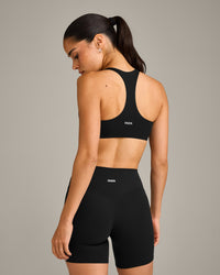 SoftMotion™ Bralette with Grey Logo | Black