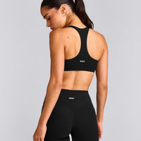 SoftMotion™ Bralette with Gray Logo | Black