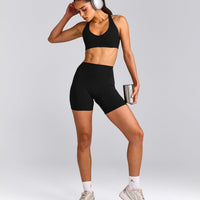 SoftMotion™ Bralette with Gray Logo | Black