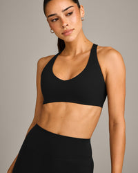 SoftMotion™ Bralette with Grey Logo | Black