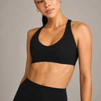 SoftMotion™ Bralette with Grey Logo | Black