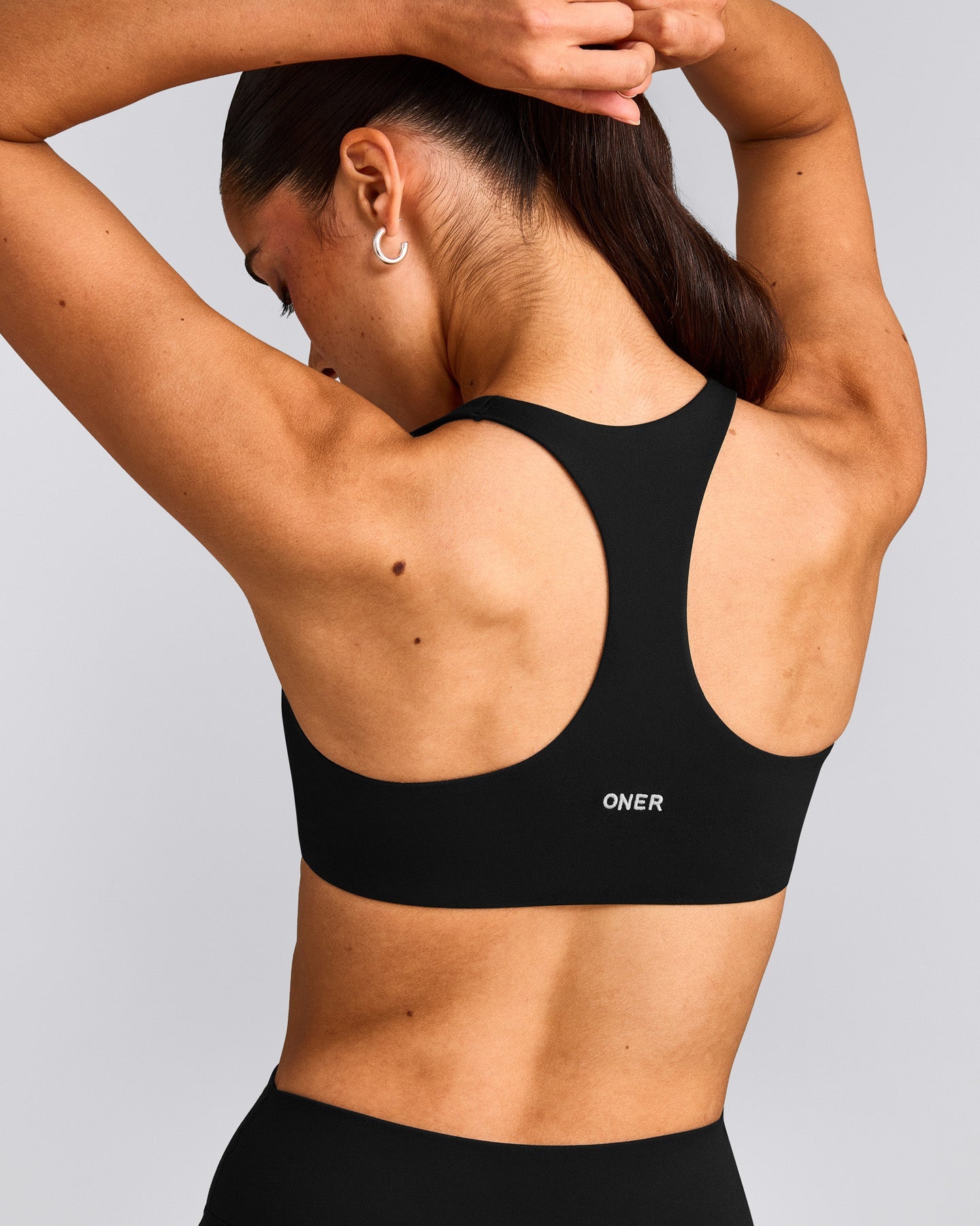 SoftMotion™ Bralette with Gray Logo | Black