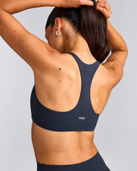 SoftMotion™ Bralette with Gray Logo | True Blue