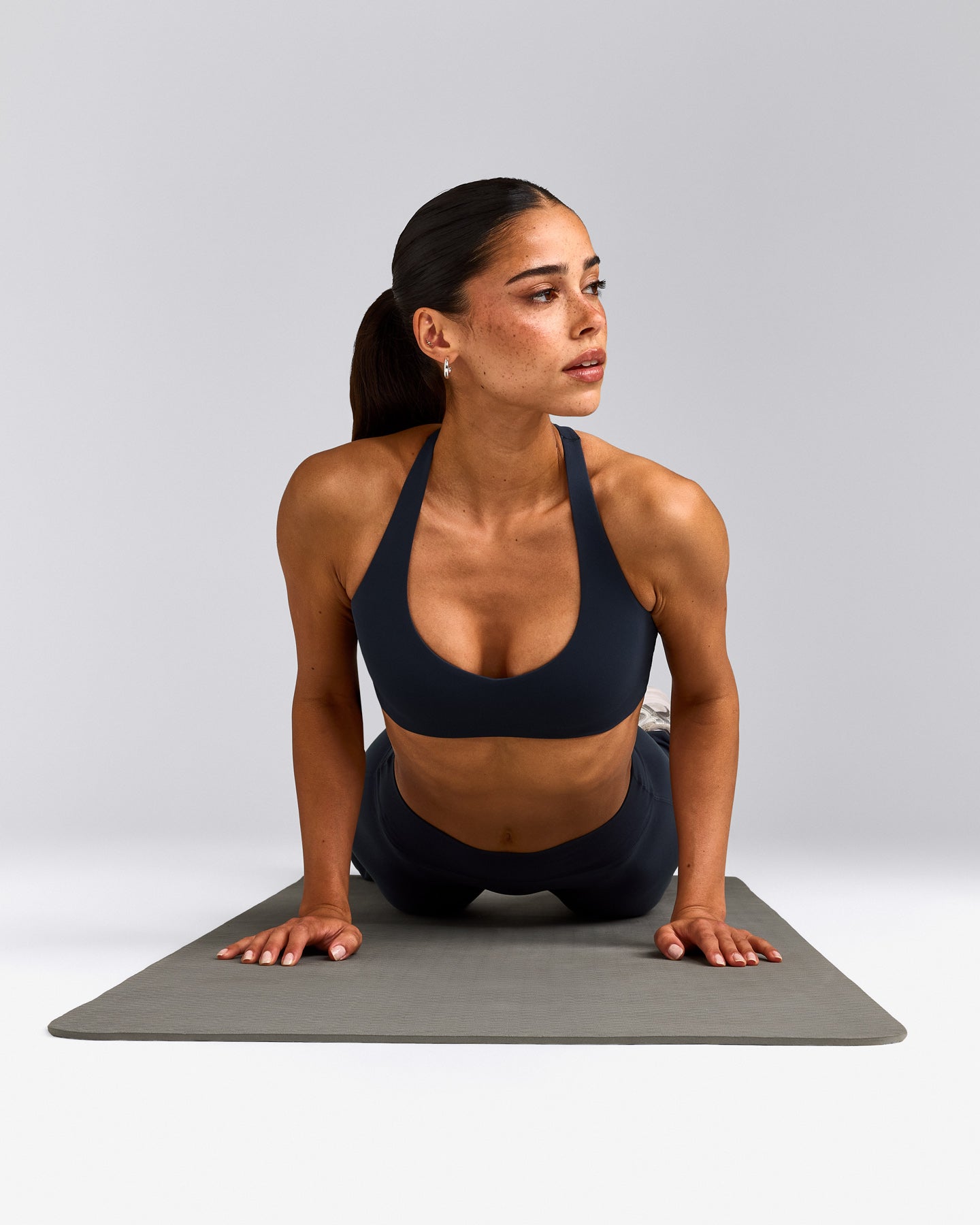 SoftMotion™ Bralette with Gray Logo | True Blue