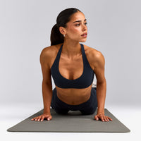 SoftMotion™ Bralette with Gray Logo | True Blue
