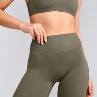 SoftMotion™ Flared Bottoms with Grey Logo | Alpine Green