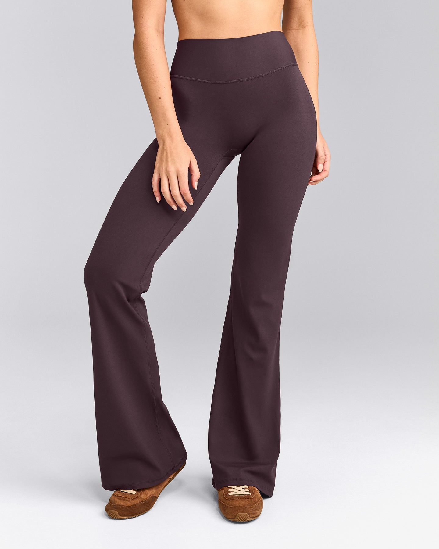 SoftMotion™ Flared Bottoms with Grey Logo | Dark Umber Brown