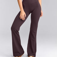 SoftMotion™ Flared Bottoms with Grey Logo | Dark Umber Brown
