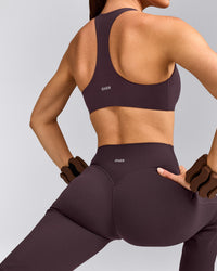 SoftMotion™ Flared Bottoms with Grey Logo | Dark Umber Brown