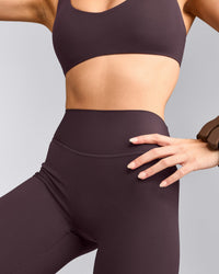 SoftMotion™ Flared Bottoms with Grey Logo | Dark Umber Brown