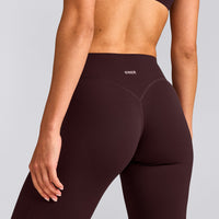 SoftMotion™ Flared Bottoms with Grey Logo | Plum Brown