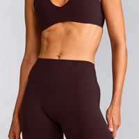 SoftMotion™ Flared Bottoms with Grey Logo | Plum Brown