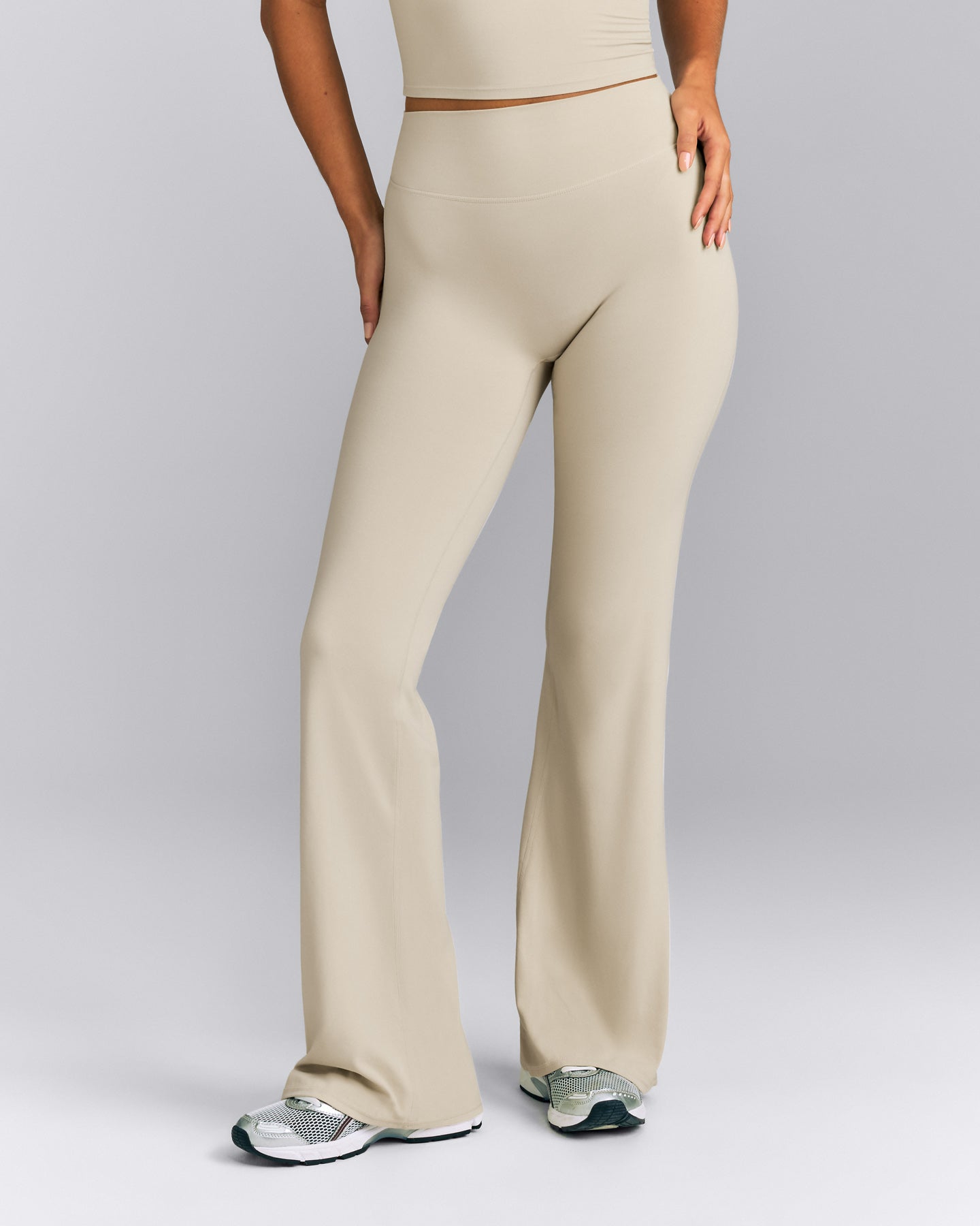 SoftMotion™ Flared Pants | Oatmeal