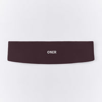SoftMotion™ Headband with Gray Logo | Dark Umber Brown