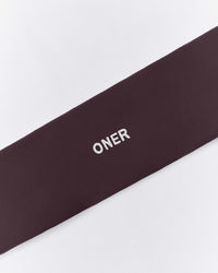 SoftMotion™ Headband with Gray Logo | Dark Umber Brown