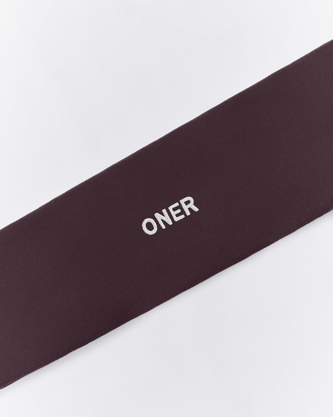 SoftMotion™ Headband with Gray Logo | Dark Umber Brown