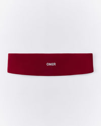 SoftMotion™ Headband with Gray Logo | Ruby Red